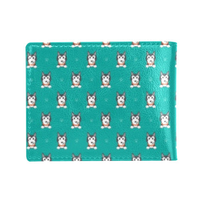 Siberian Huskies Print Design LKS304 Men's ID Card Wallet