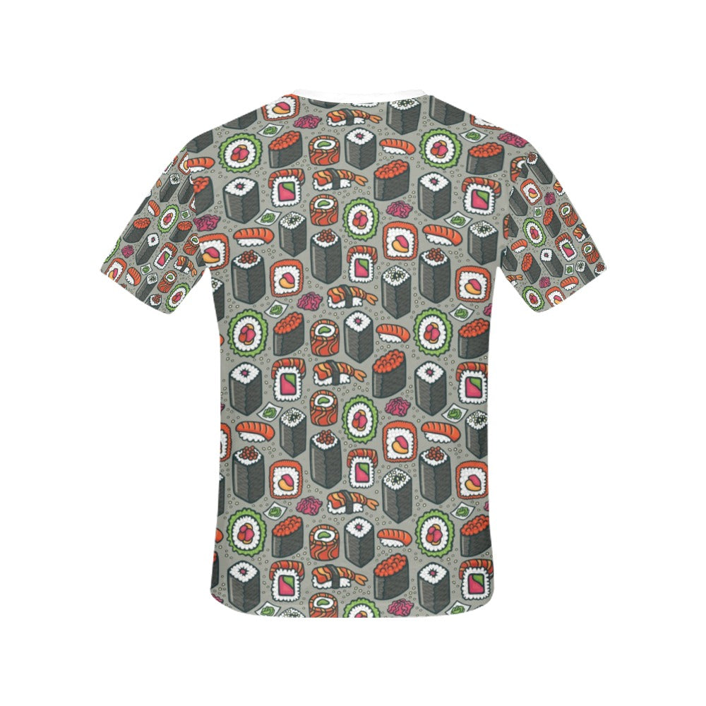 Sushi Print Design LKS301 Women's  T-shirt