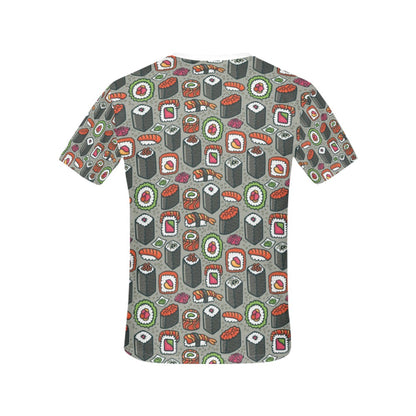 Sushi Print Design LKS301 Women's  T-shirt