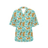 Tiger Print Design LKS304 Women's Hawaiian Shirt