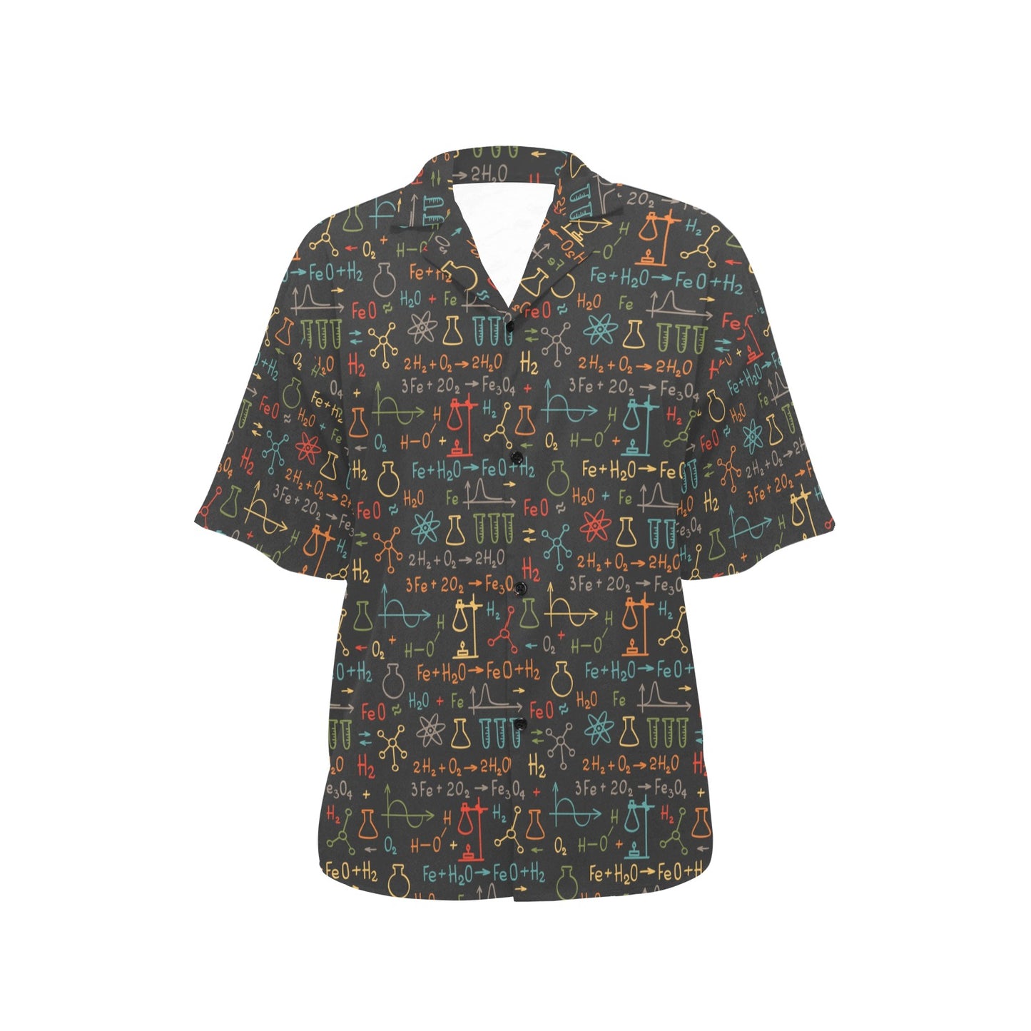 Chemical Pattern Print Design 03 Women's Hawaiian Shirt
