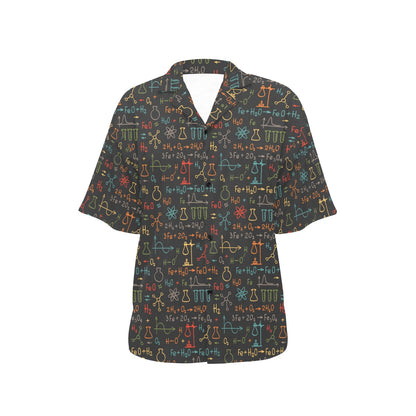 Chemical Pattern Print Design 03 Women's Hawaiian Shirt