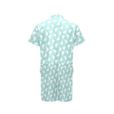 Sea Lion Print Design LKS401 Men's Romper