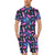 Feather Colorful Boho Design Print Men's Romper