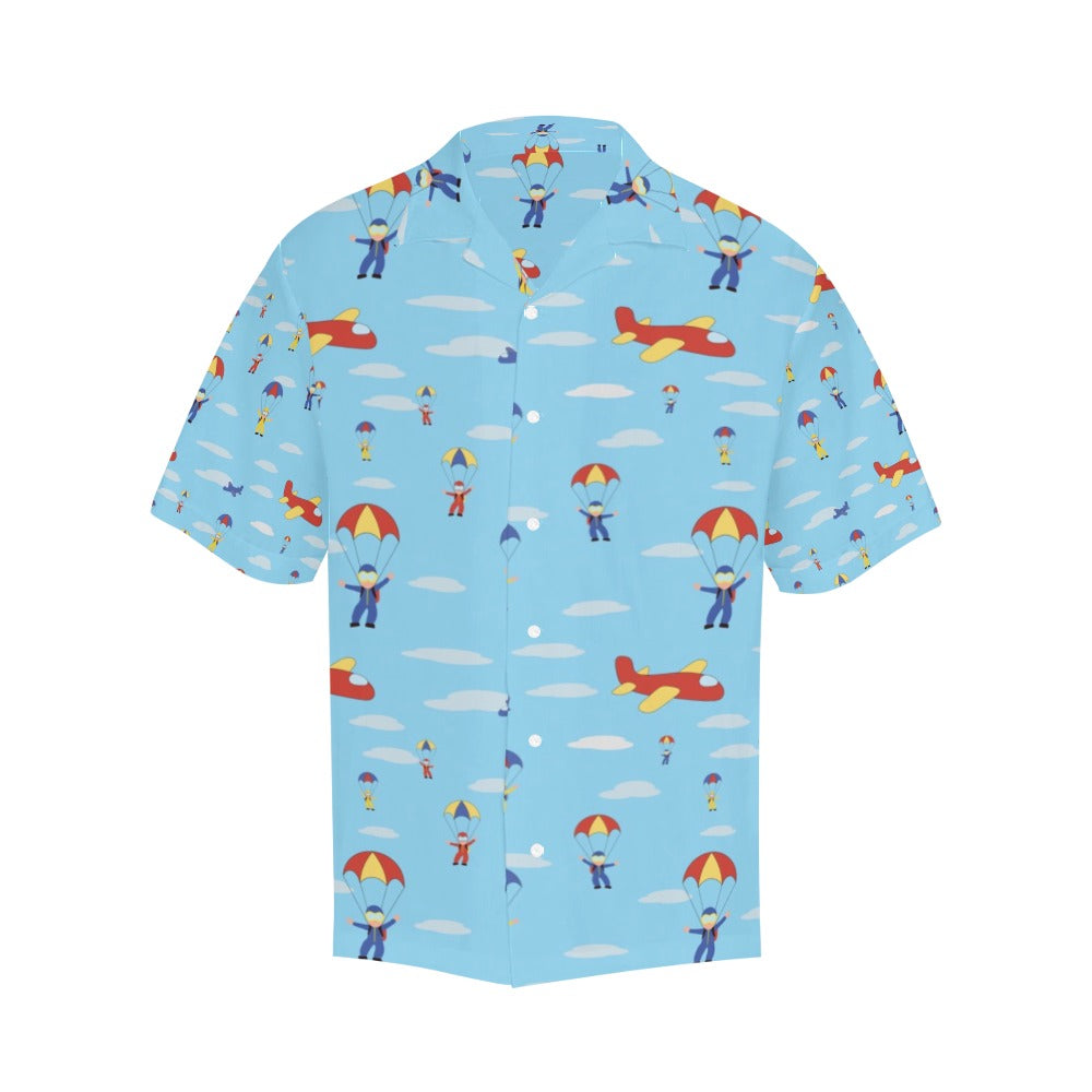 Skydiver Print Design LKS304 Men's Hawaiian Shirt