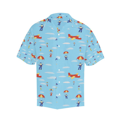 Skydiver Print Design LKS304 Men's Hawaiian Shirt