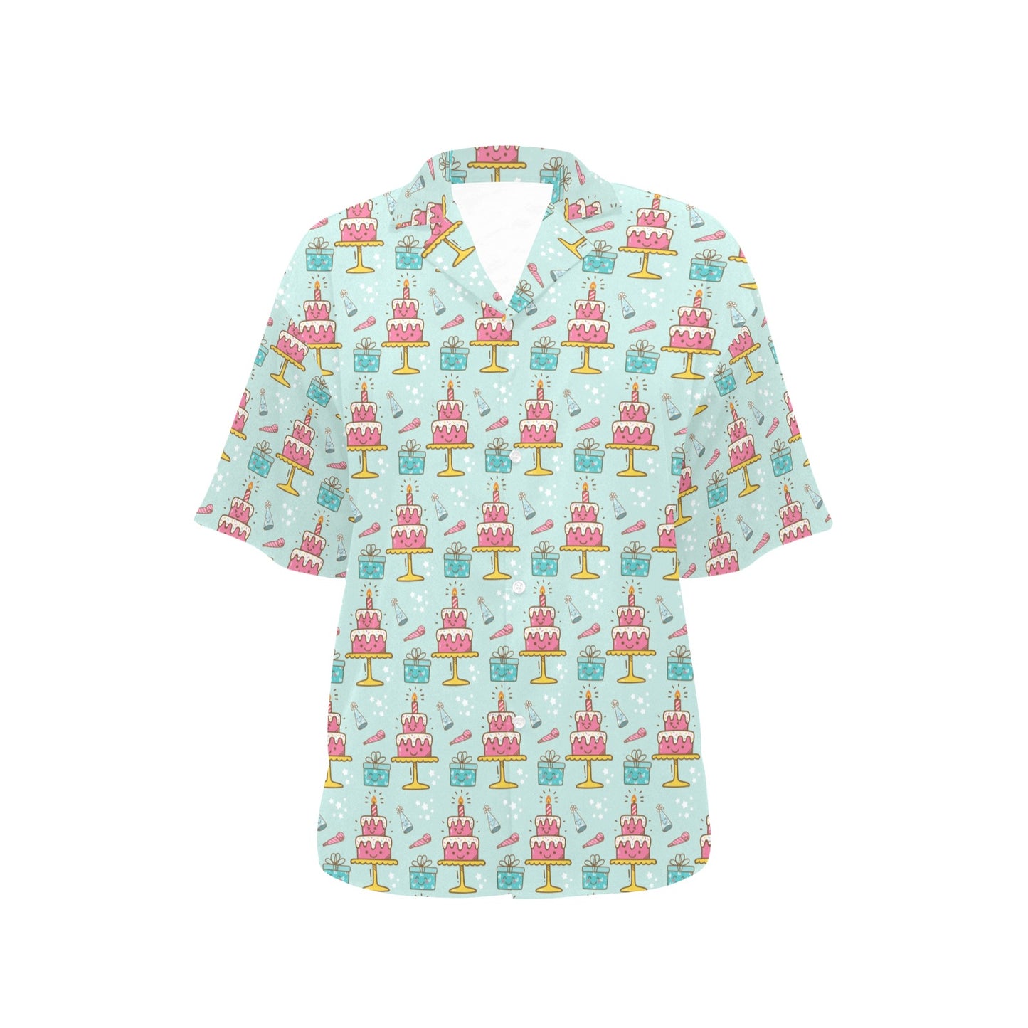 Cake Pattern Print Design 06 Women's Hawaiian Shirt