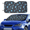 Sea Turtle Jelly Fish Sea Horse Print Design LKS3014 Car front Windshield Sun Shade