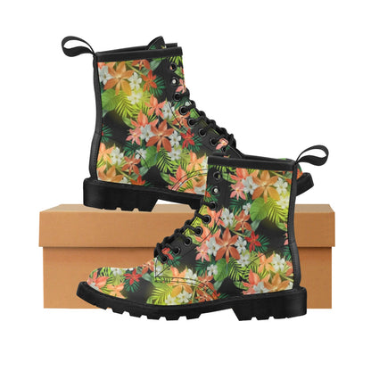 Amaryllis Pattern Print Design AL07 Women's Boots