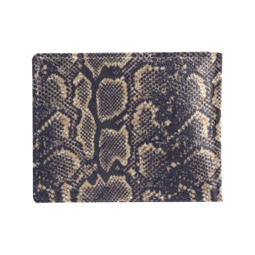 Snake Skin Pattern Print Men's ID Card Wallet