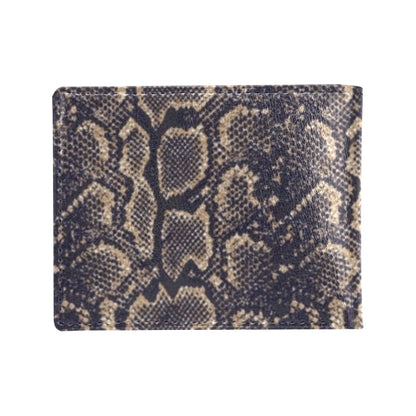 Snake Skin Pattern Print Men's ID Card Wallet
