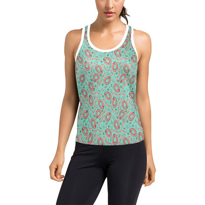 Sausage Print Design LKS303 Women's Racerback Tank Top