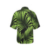 Green Neon Tropical Palm Leaves Women's Hawaiian Shirt