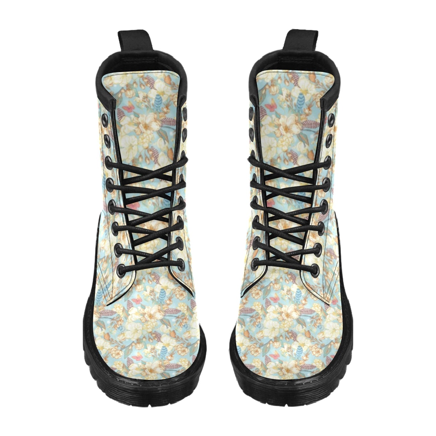 Summer Floral Print Design LKS302 Women's Boots