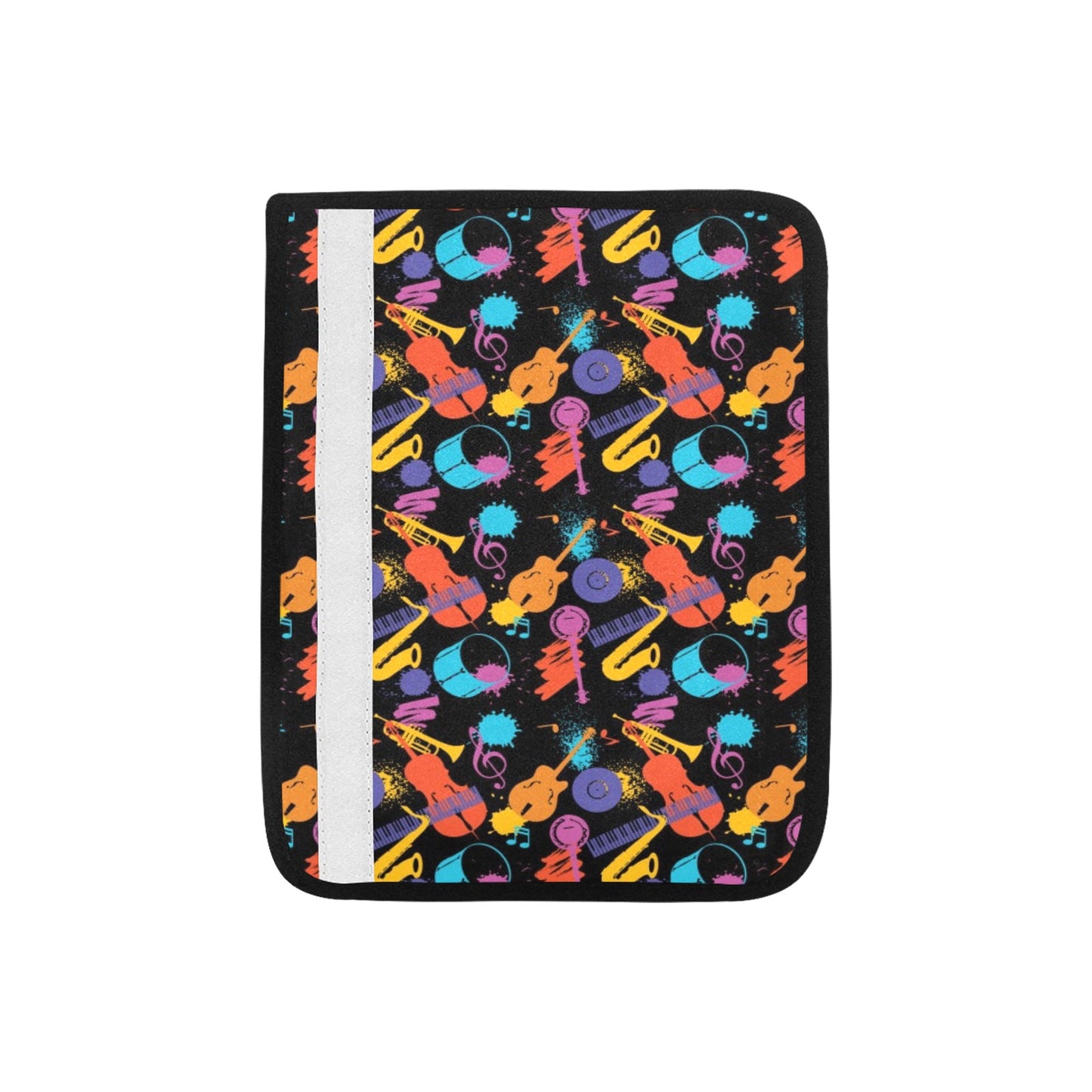 Saxophone Print Design LKS406 Car Seat Belt Cover
