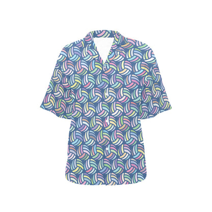 Volleyball Print Design LKS301 Women's Hawaiian Shirt