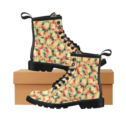 Tie Dye Print Design LKS302 Women's Boots