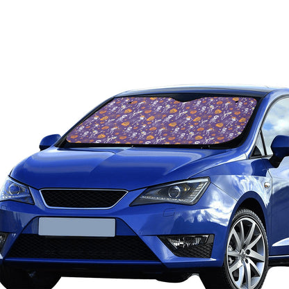 Skeleton Halloween Dance Print Design LKS304 Car front Windshield Sun Shade