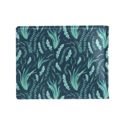 Seaweed Print Design LKS302 Men's ID Card Wallet