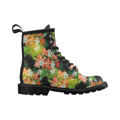 Amaryllis Pattern Print Design AL07 Women's Boots