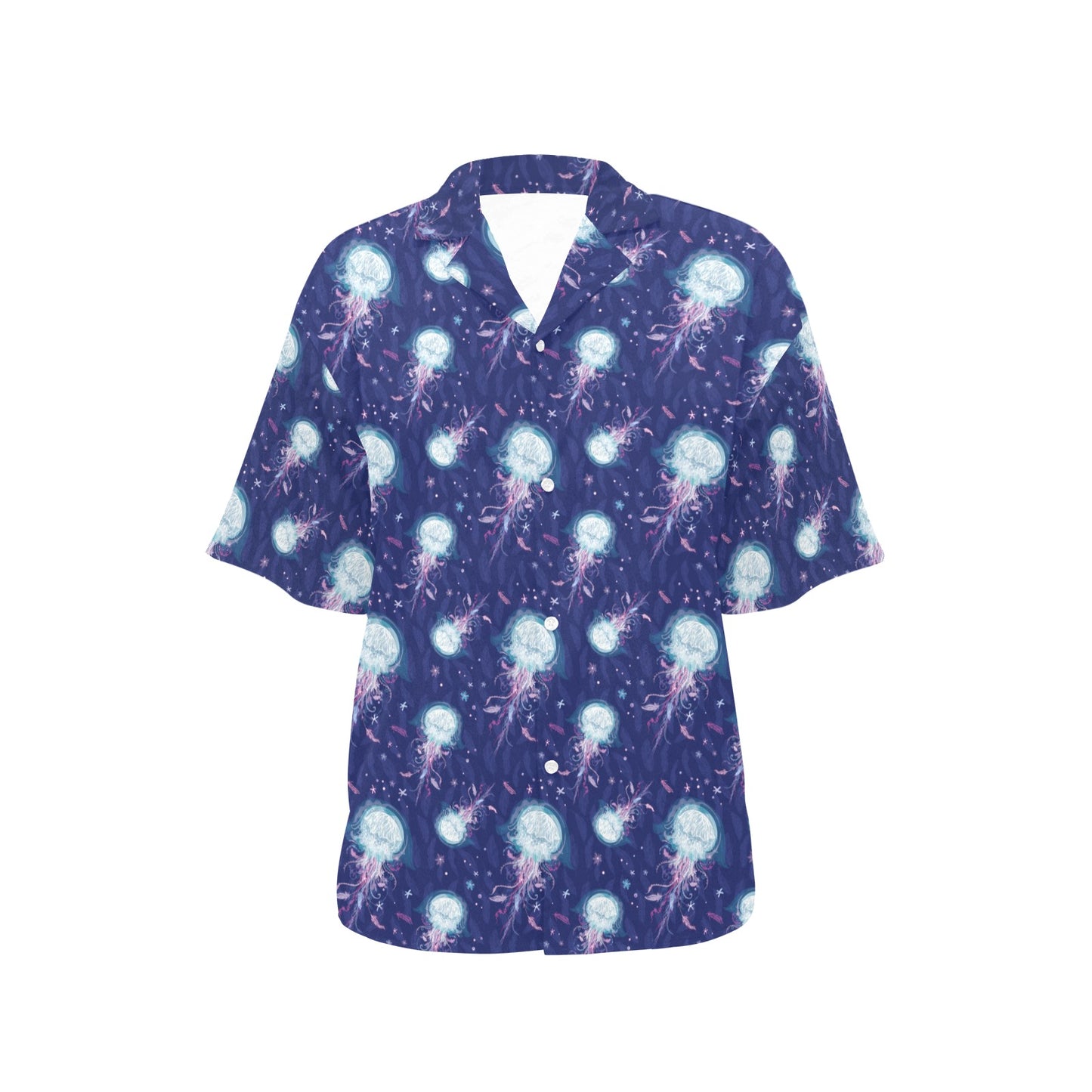 Jellyfish Cute Design Women's Hawaiian Shirt