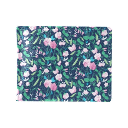 Sweet Pea Print Design LKS303 Men's ID Card Wallet