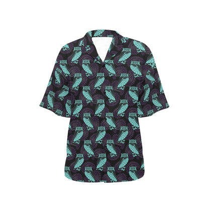 Tribal Pattern Print Design LKS3010 Women's Hawaiian Shirt