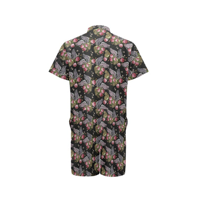 Angel Wings Pattern Print Design 06 Men's Romper