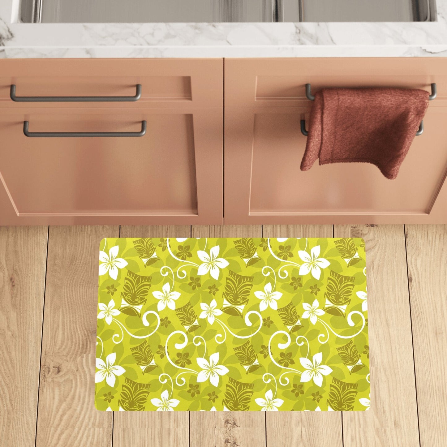 Hawaiian Themed Pattern Print Design H019 Kitchen Mat