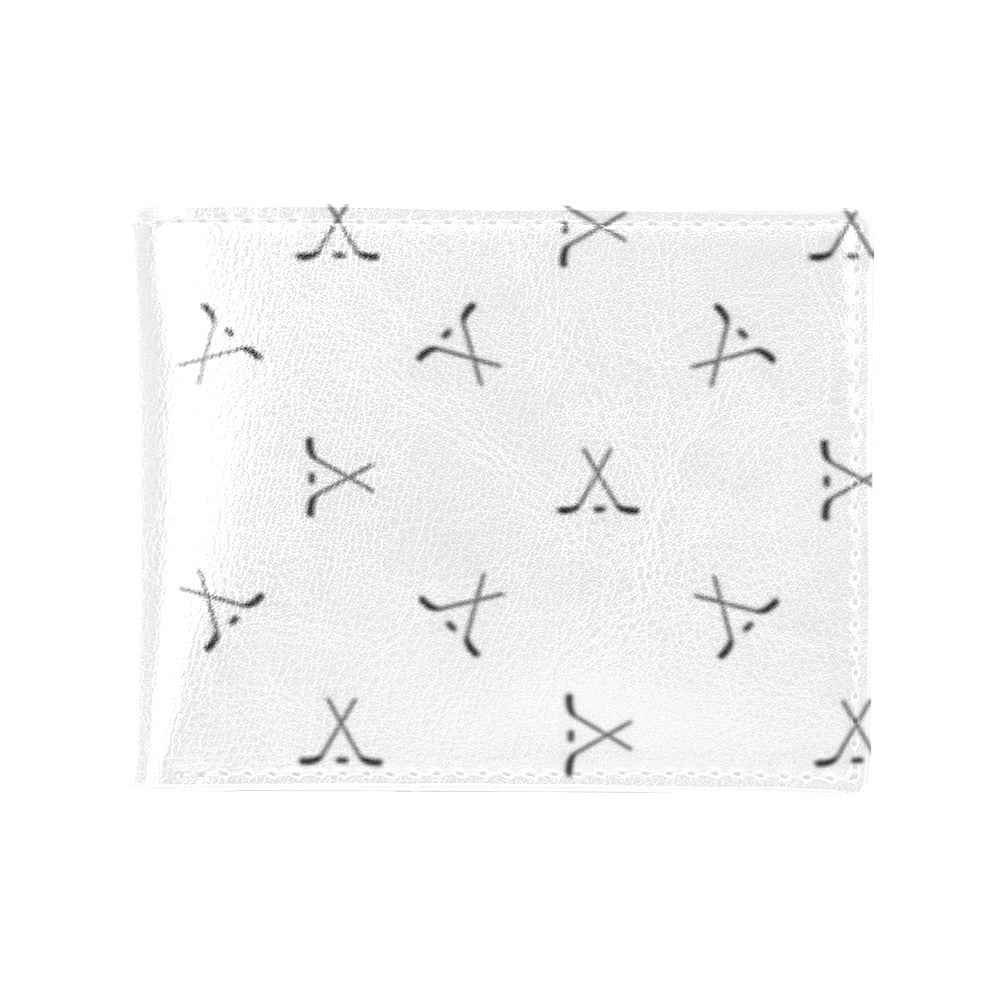 Hockey Print Design LKS304 Men's ID Card Wallet