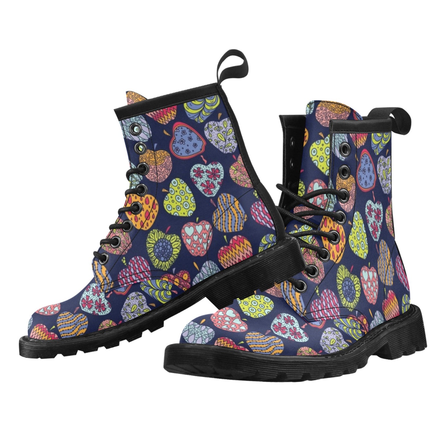 Apple Pattern Print Design AP05 Women's Boots