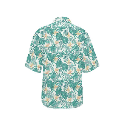 Bird Of Paradise Pattern Print Design 05 Women's Hawaiian Shirt