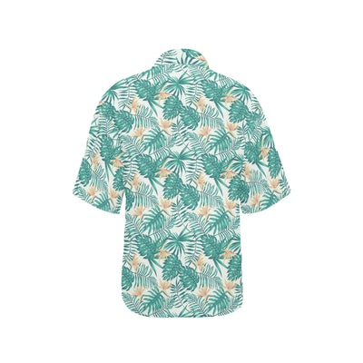 Bird Of Paradise Pattern Print Design 05 Women's Hawaiian Shirt