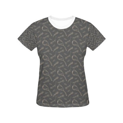 Steak Print Design LKS302 Women's  T-shirt