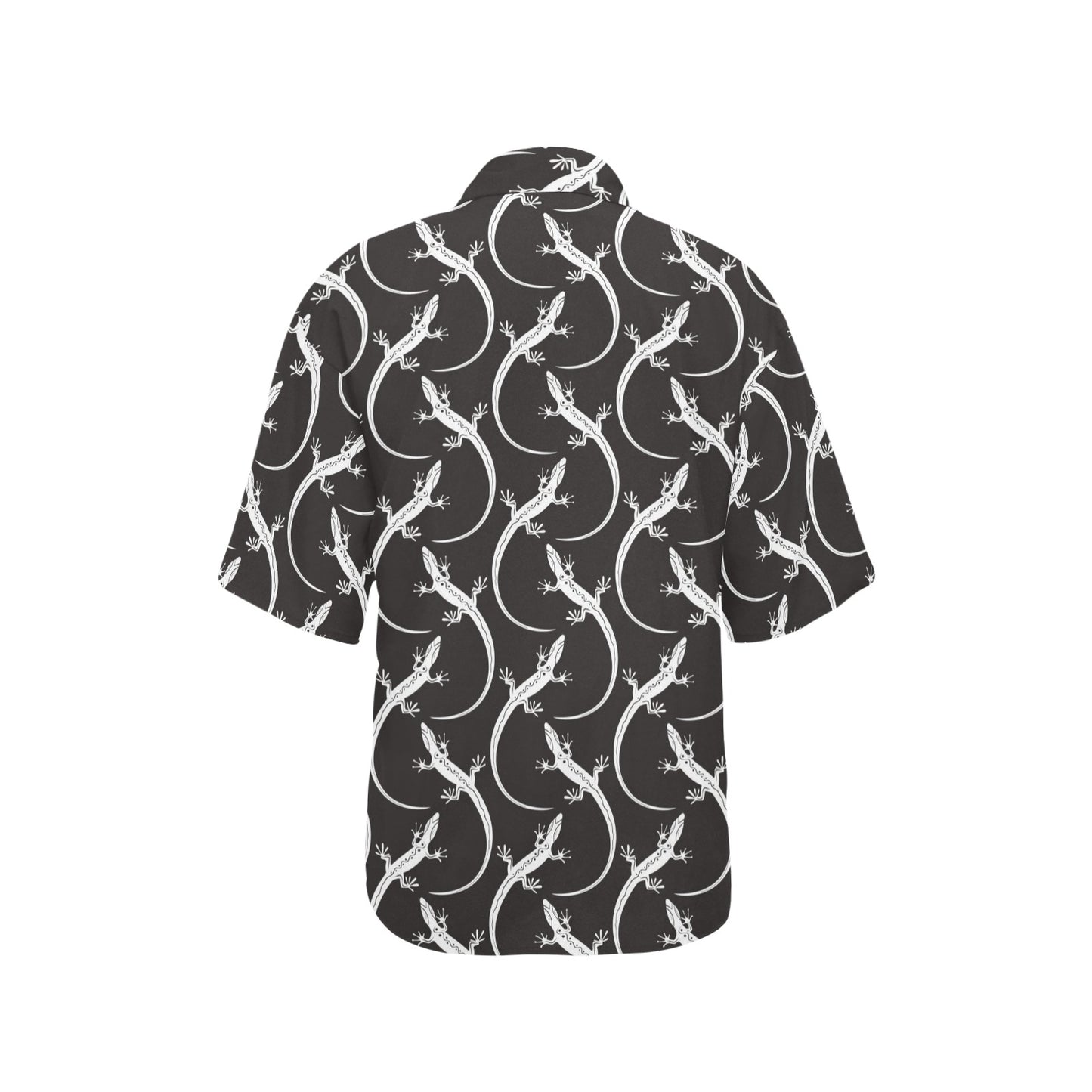 lizard Pattern Print Design 01 Women's Hawaiian Shirt