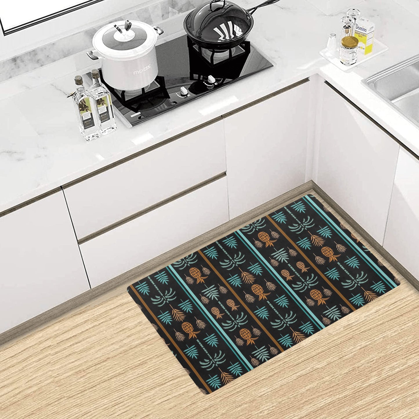 Hawaiian Themed Pattern Print Design H023 Kitchen Mat