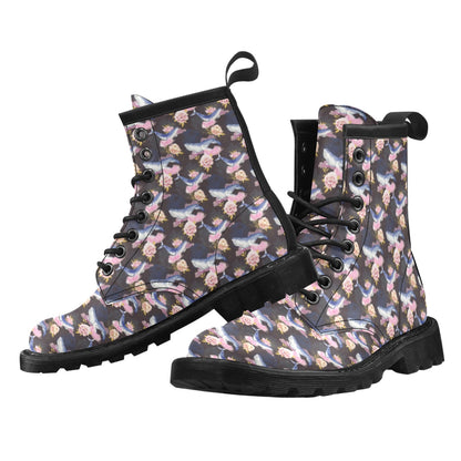 Blue Whale Print Design LKS401 Women's Boots