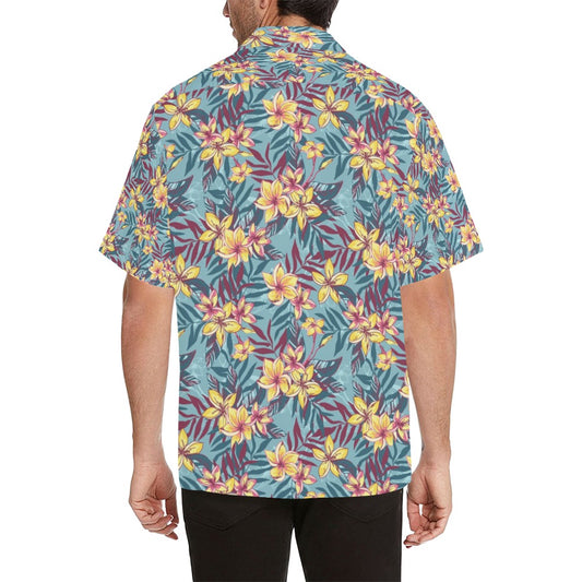 Summer Floral Print Design LKS304 Men's Hawaiian Shirt