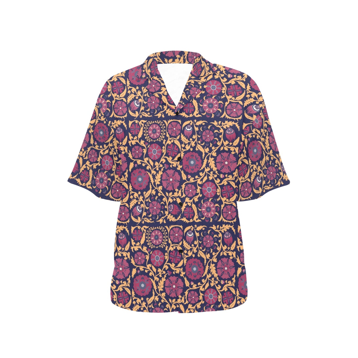 Suzani Print Design LKS303 Women's Hawaiian Shirt