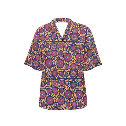 Suzani Print Design LKS303 Women's Hawaiian Shirt