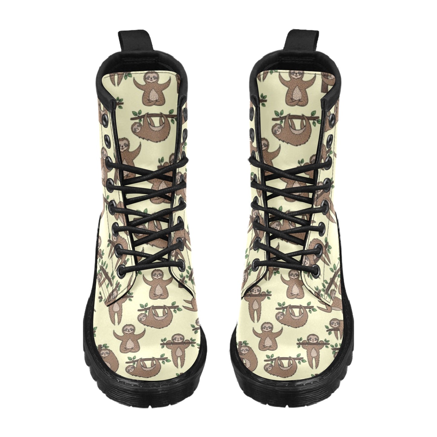 Sloth Print Design LKS3010 Women's Boots