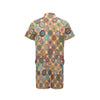 Boho Pattern Print Design 07 Men's Romper