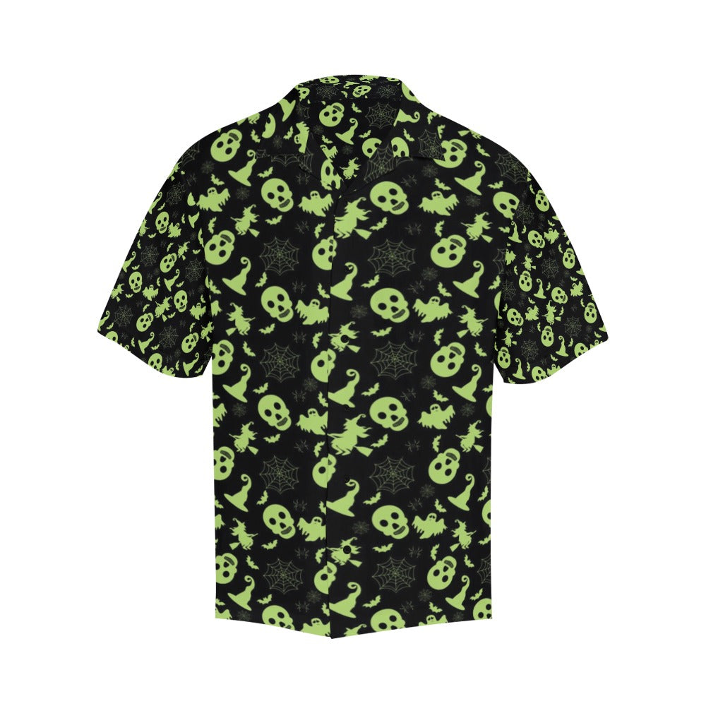 Witch Halloween Print Design LKS306 Men's Hawaiian Shirt