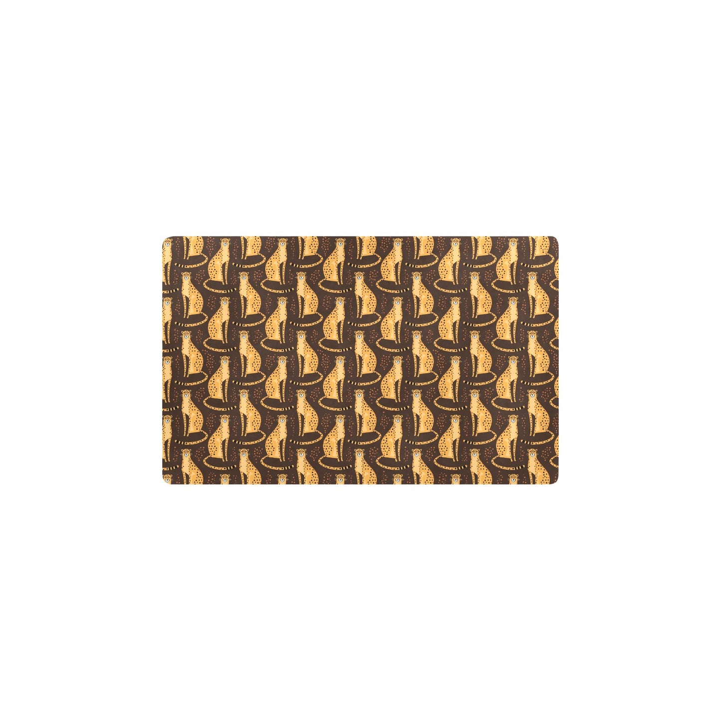 Cheetah Pattern Print Design 03 Kitchen Mat