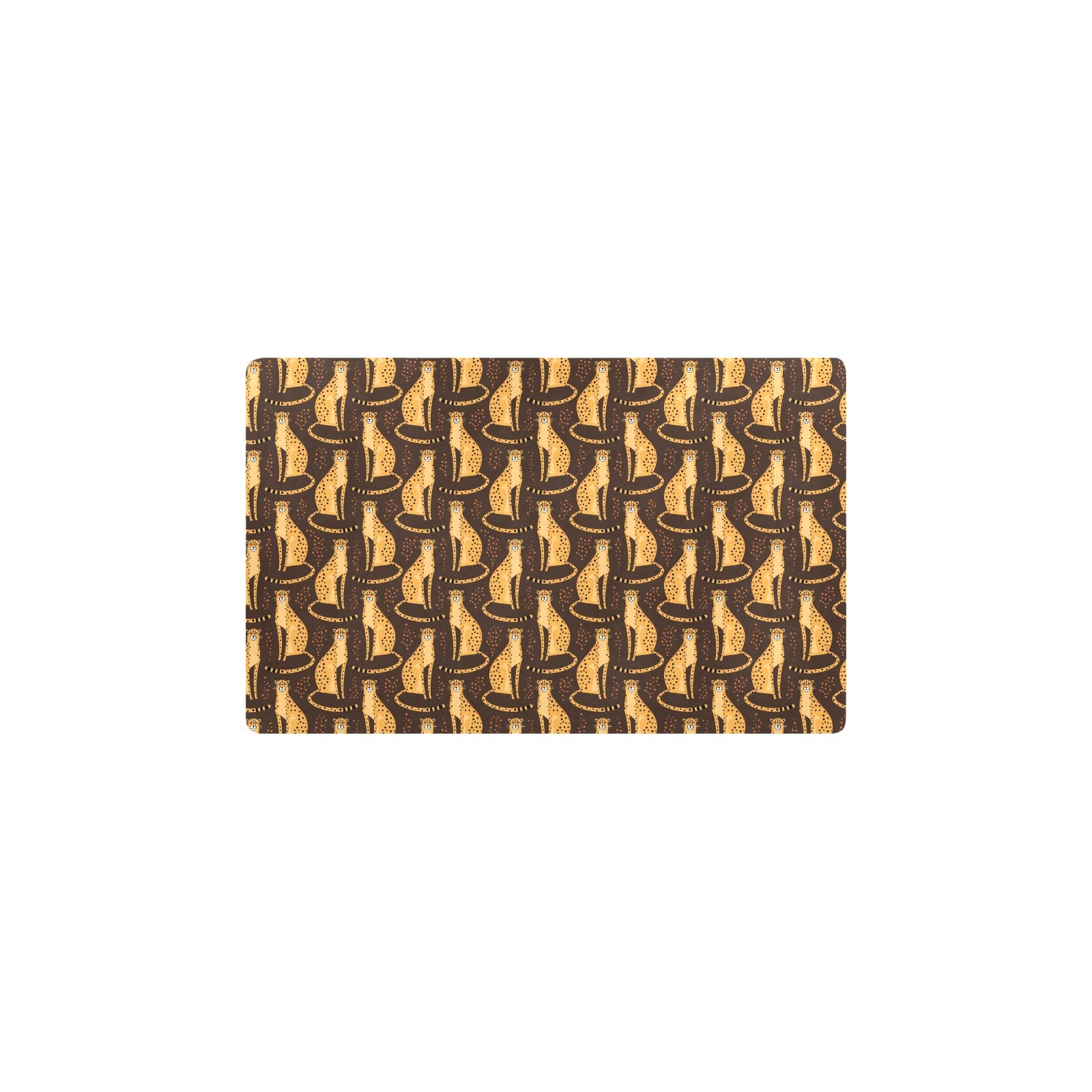 Cheetah Pattern Print Design 03 Kitchen Mat