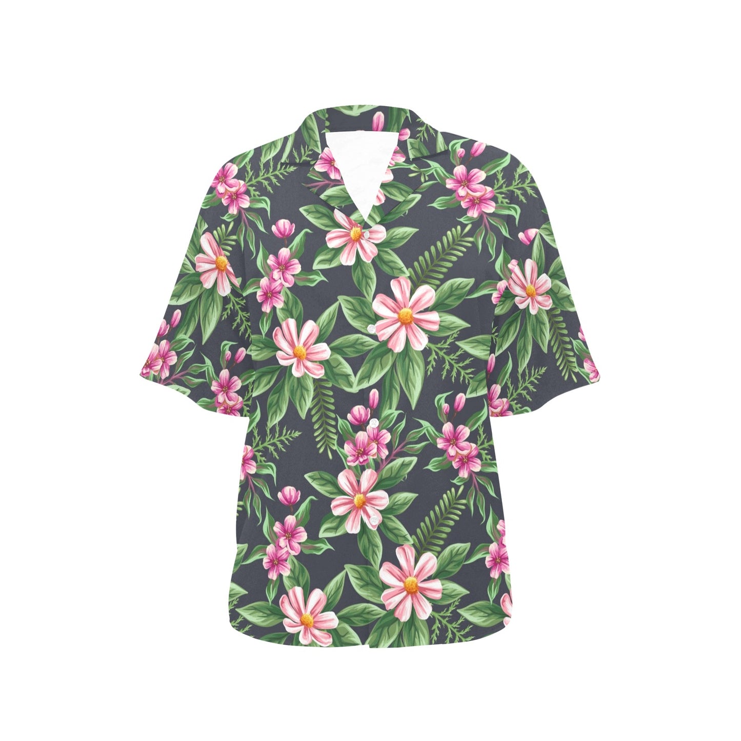 Summer Floral Pattern Print Design SF010 Women's Hawaiian Shirt