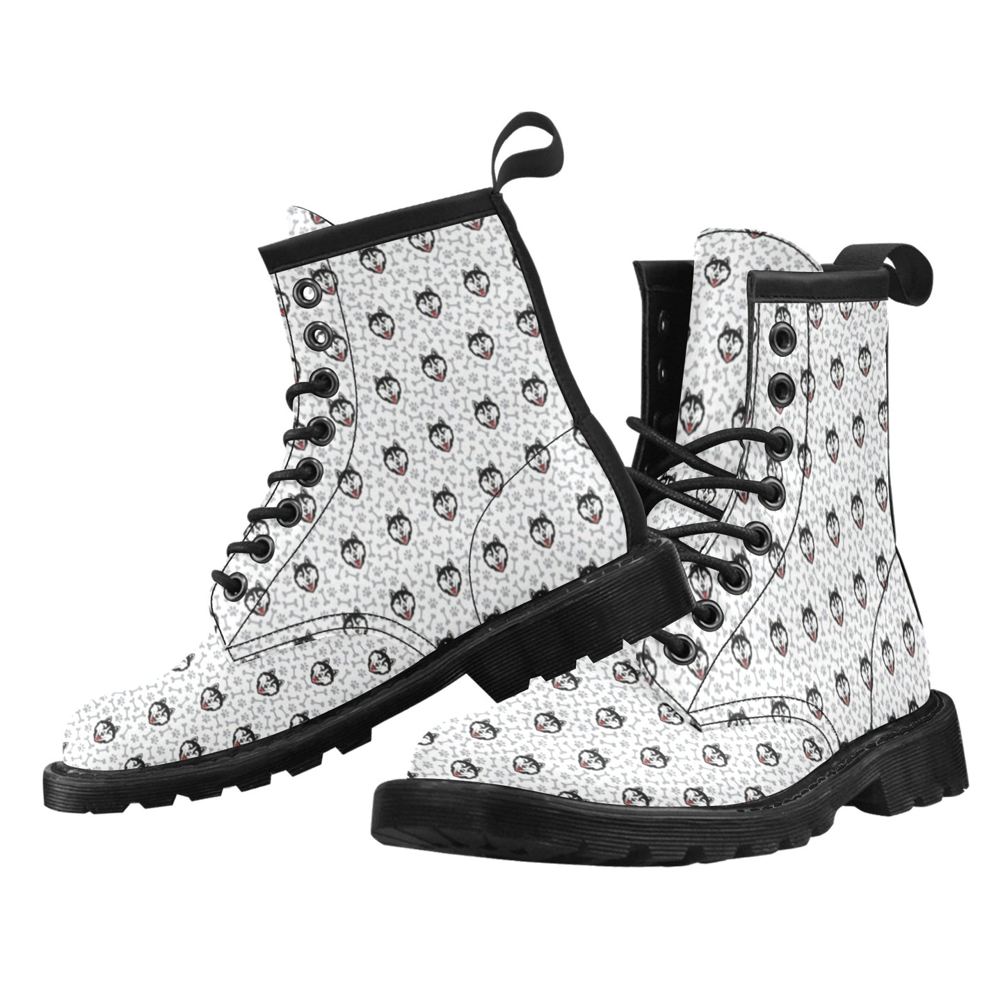 Siberian Huskies Print Design LKS305 Women's Boots