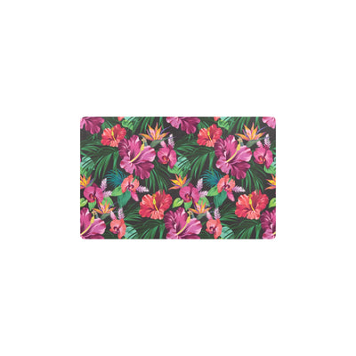 Hawaiian Flower Hibiscus tropical Kitchen Mat