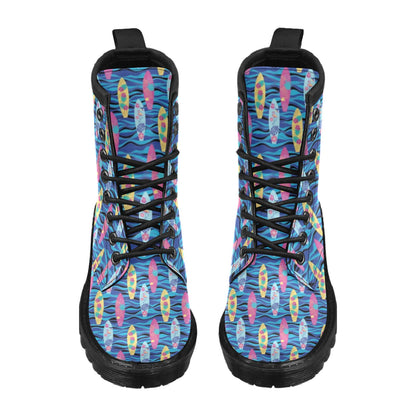 Surfboard Print Design LKS304 Women's Boots