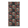 Spider Web Skull Rose Print Design LKS305 Beach Towel 32" x 71"